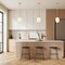 Designers Fountain Noor 60 Watt 1-Light Brushed Gold Modern Pendant Light with Etched Opal Glass Shade D324M-8P-BG - alternate 8